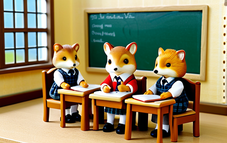 실바니안 가족 사진 촬영 팁 - Cozy Sylvanian Living Room**

A warmly lit Sylvanian Families living room scene. A bear family is ga...